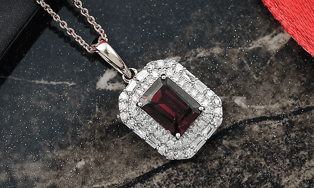 Radiant ember garnet Pendant