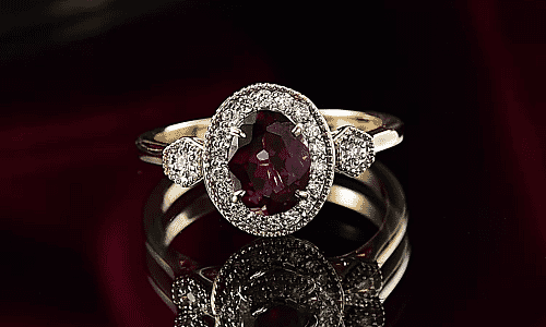 Radiant ember garnet Ring