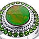 Canadian ammolite ring in sterling silver