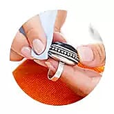 Homemade jewelry cleaner used on a ring.