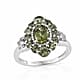 Forte Dauphin apatite ring in sterling silver
