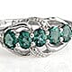 Forte Dauphin apatite ring in sterling silver