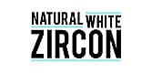 Natural white zircon logo Natural white zircon logo.