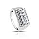 Natural white zircon men's ring Natural white zircon men's ring.
