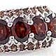 Umba River zircon cluster ring in sterling silver Umba River zircon cluster ring in sterling silver.