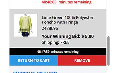 Add items back to cart