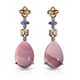 Australian pink opal earrings.