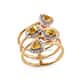 Rose gold Canary Opal ring for women.