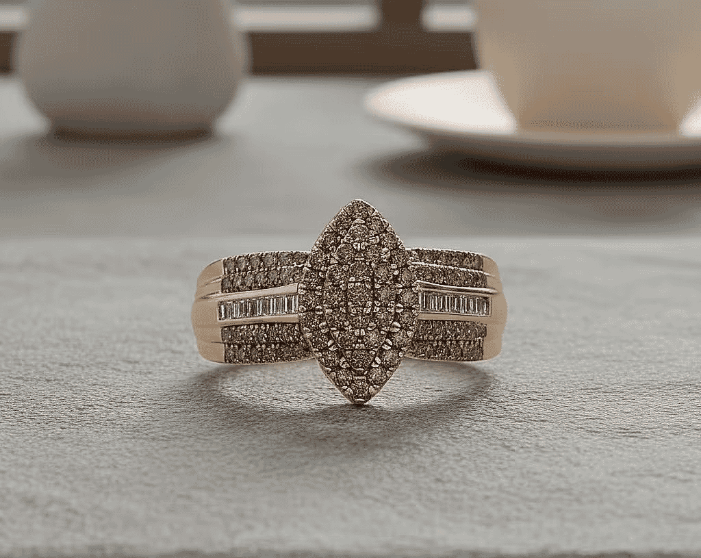Champagne Diamond Ring
