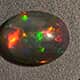 Ethiopian Sable opal oval shape gemstones.