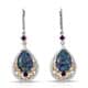 Mosaic opal earrings.