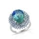 Discover stylish peacock quartz ring.