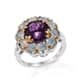 Purple fluorite floral ring.