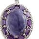 Seirra Madre purple opal pendant with chain.