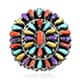 Multi color spiny oyster shell ring.