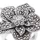 Swiss marcasite floral ring.