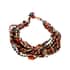 Multi Color Glass Seed Bead Necklace and Bracelet image number 4