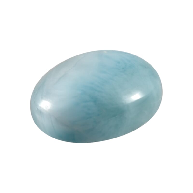 AA Larimar (Ovl 12x10 mm) 4.44 ctw Loose Gemstone
