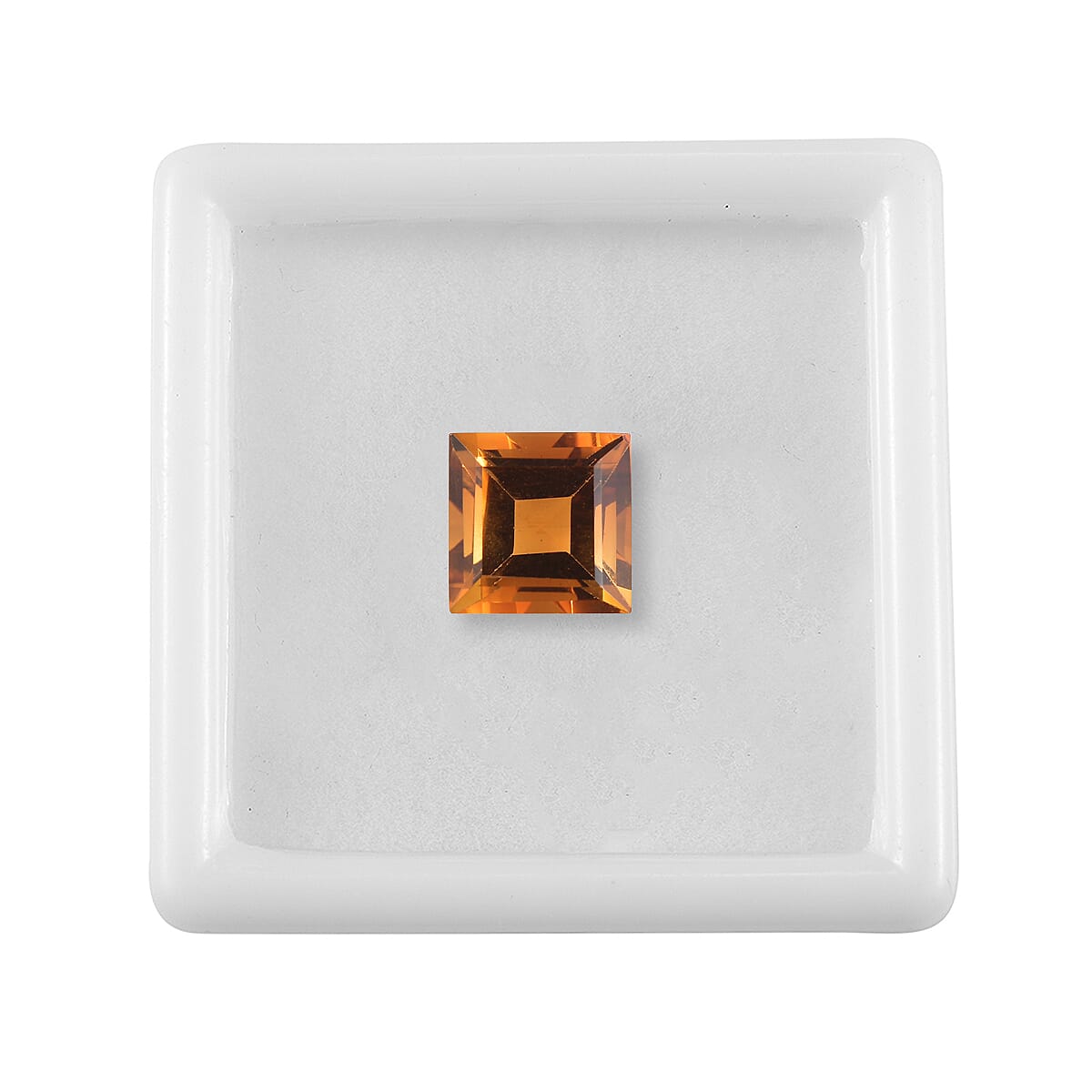 Santa Ana Madeira Citrine (Sqr 9 mm) 3.10 ctw Loose Gemstone