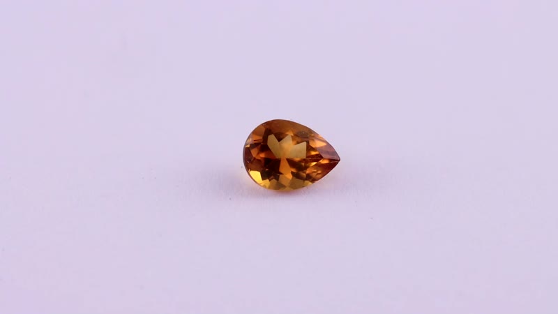 Santa Ana Madeira Citrine (Pear 8x6 mm) 0.88 ctw Loose Gemstone