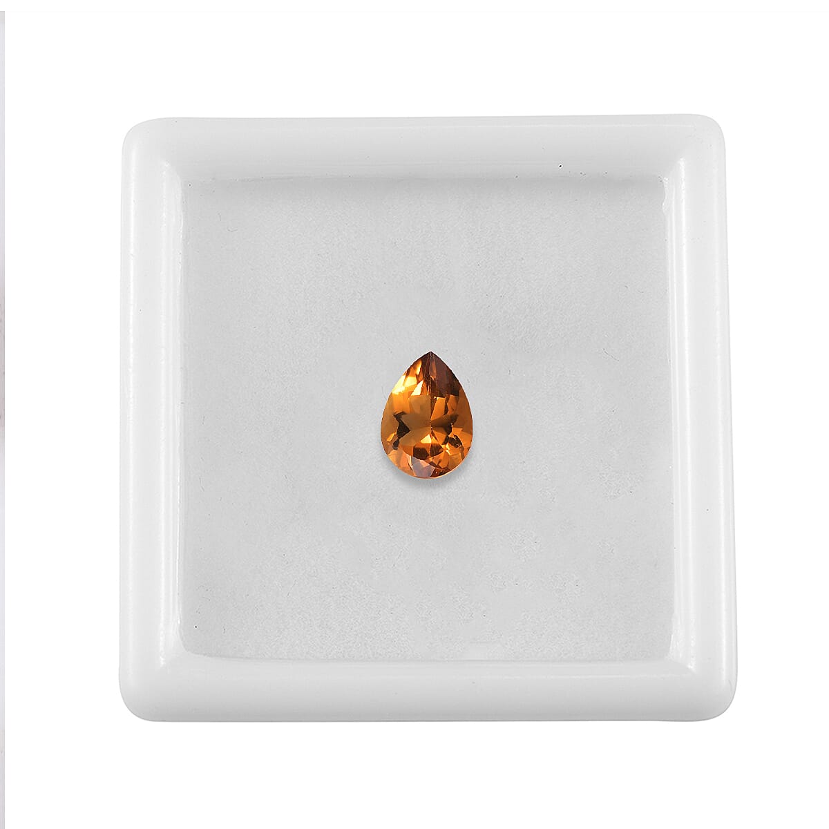 Santa Ana Madeira Citrine (Pear 8x6 mm) 0.88 ctw Loose Gemstone