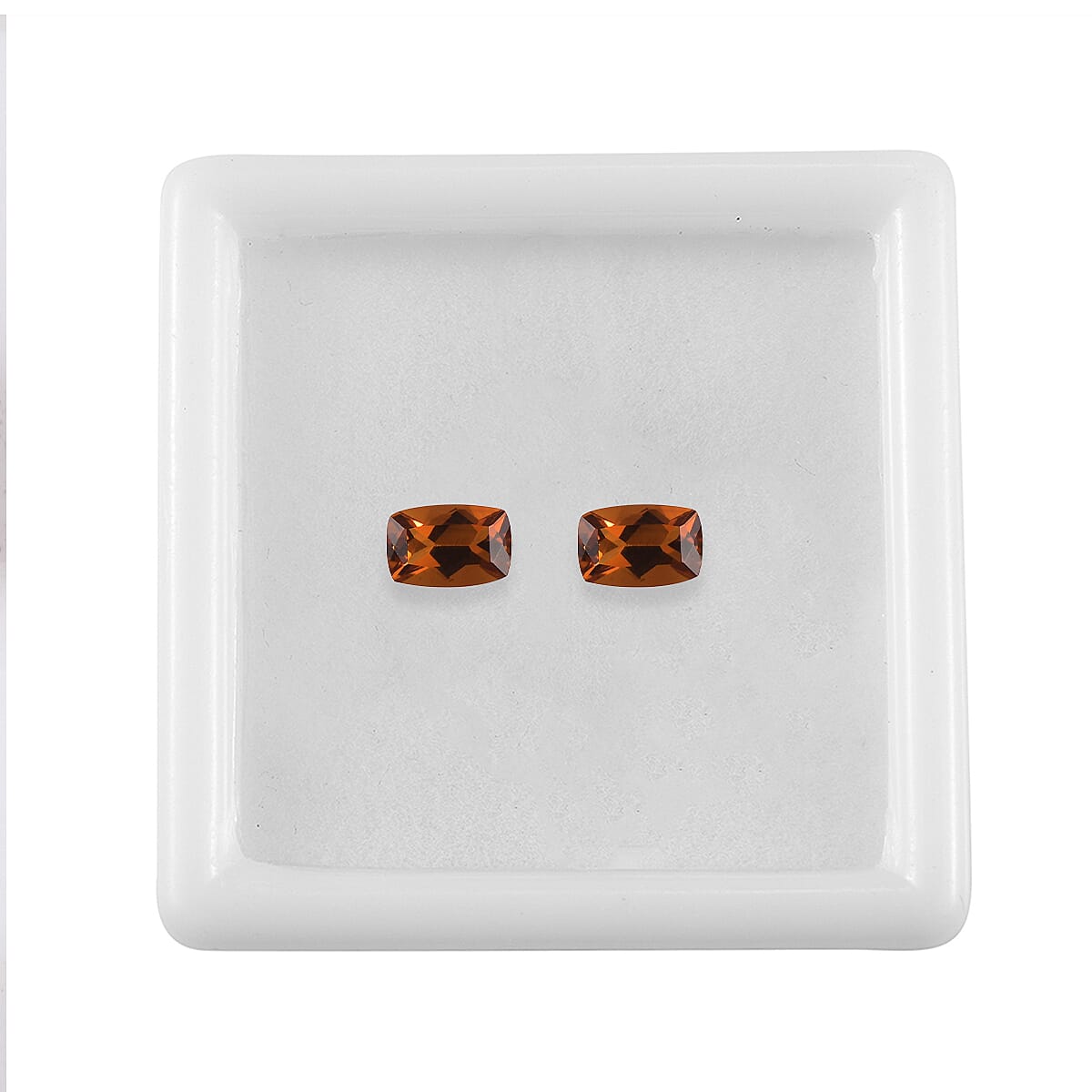 AA Santa Ana Madeira Citrine Set of 2 (Cush 6x4 mm) 0.90 ctw Loose Gemstone