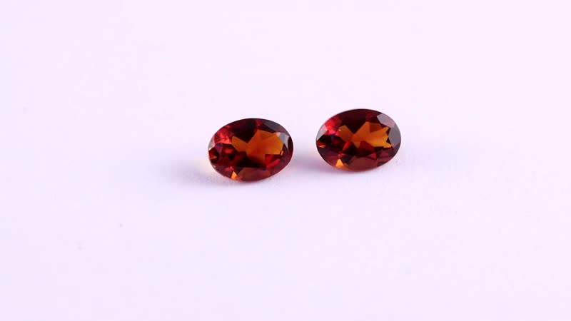 AA Santa Ana Madeira Citrine Set of 2 (Ovl 7x5 mm) 1.20 ctw Loose Gemstone
