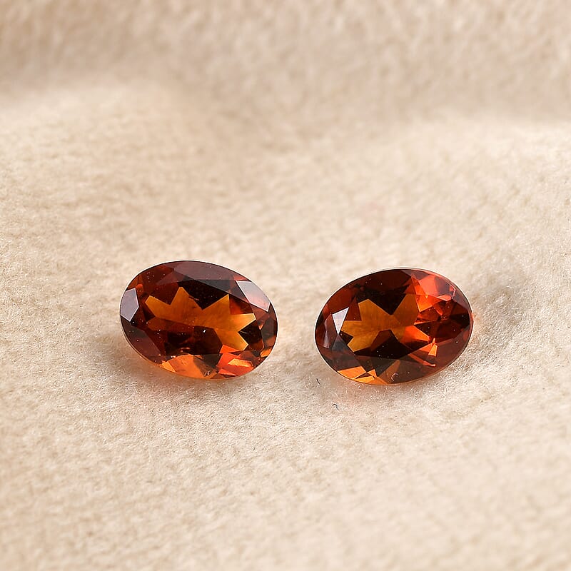AA Santa Ana Madeira Citrine Set of 2 (Ovl 7x5 mm) 1.20 ctw Loose Gemstone