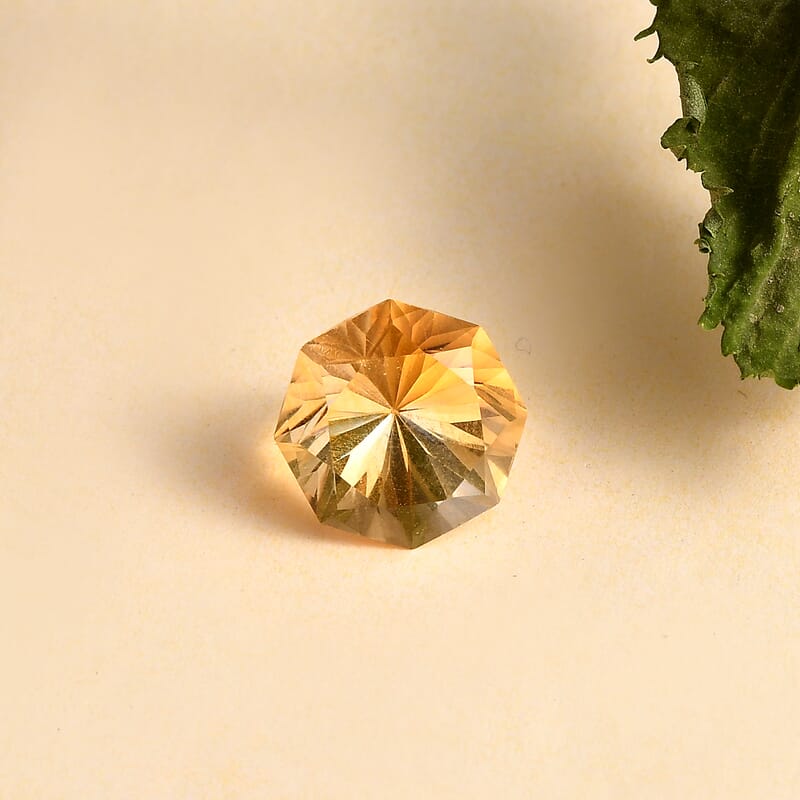Brazilian Citrine (Octillion 11 mm) 4.93 ctw Loose Gemstone