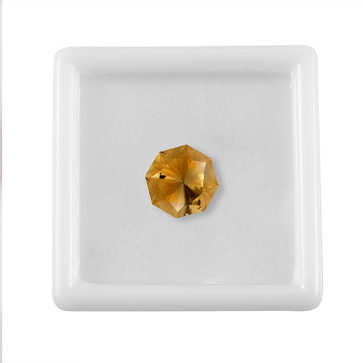 Brazilian Citrine (Octillion 11 mm) 4.93 ctw Loose Gemstone