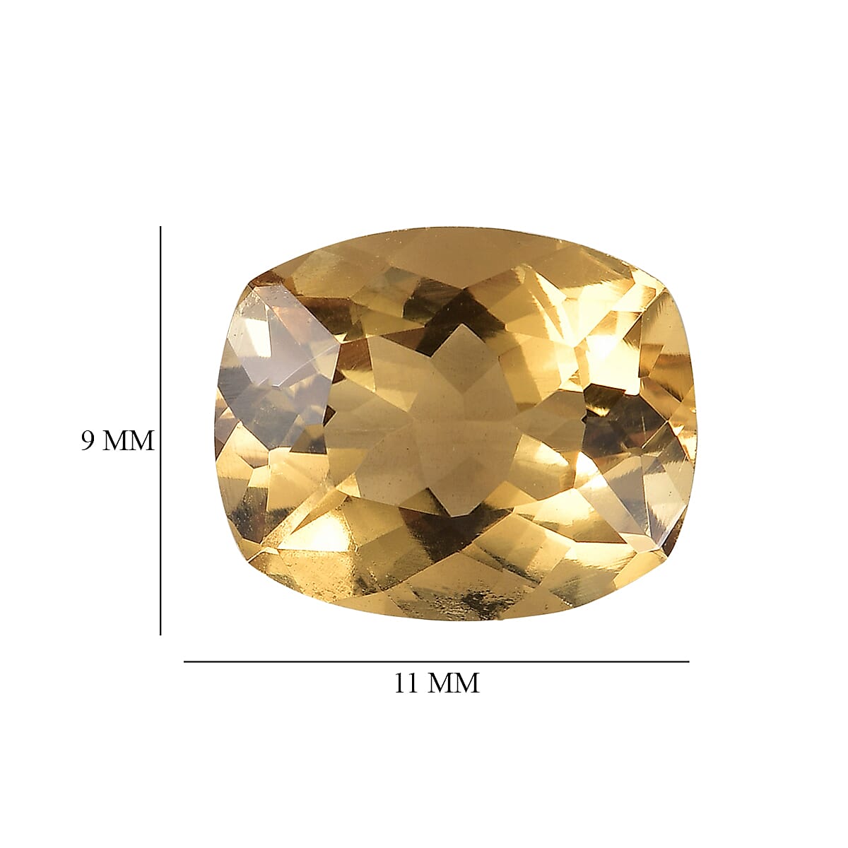 Brazilian Citrine (Cush 11x9 mm) 2.98 ctw Loose Gemstone