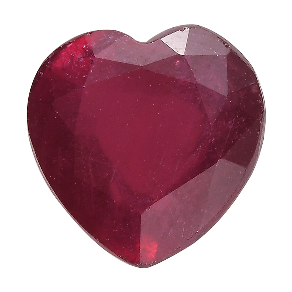 AA Niassa Ruby (FF) (Hrt 9 mm) 3.30 ctw Loose Gemstone
