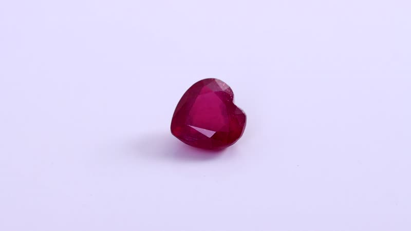 AA Niassa Ruby (FF) (Hrt 9 mm) 3.30 ctw Loose Gemstone