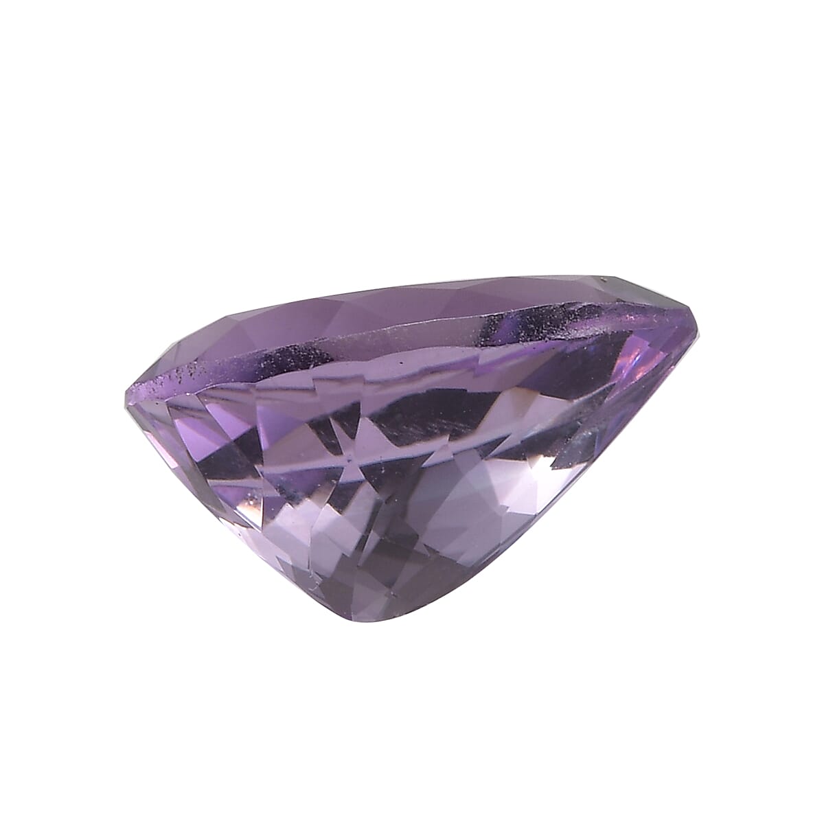 AA Rose De France Amethyst (Pear 16x12 mm) 8.02 ctw Loose Gemstone