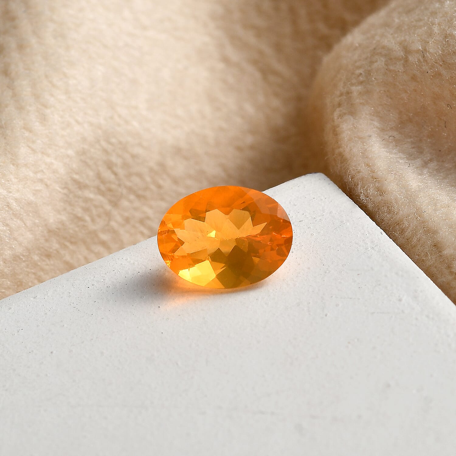 Fire Opal (Ovl 8x6mm) 0.70 ctw Loose gemstone