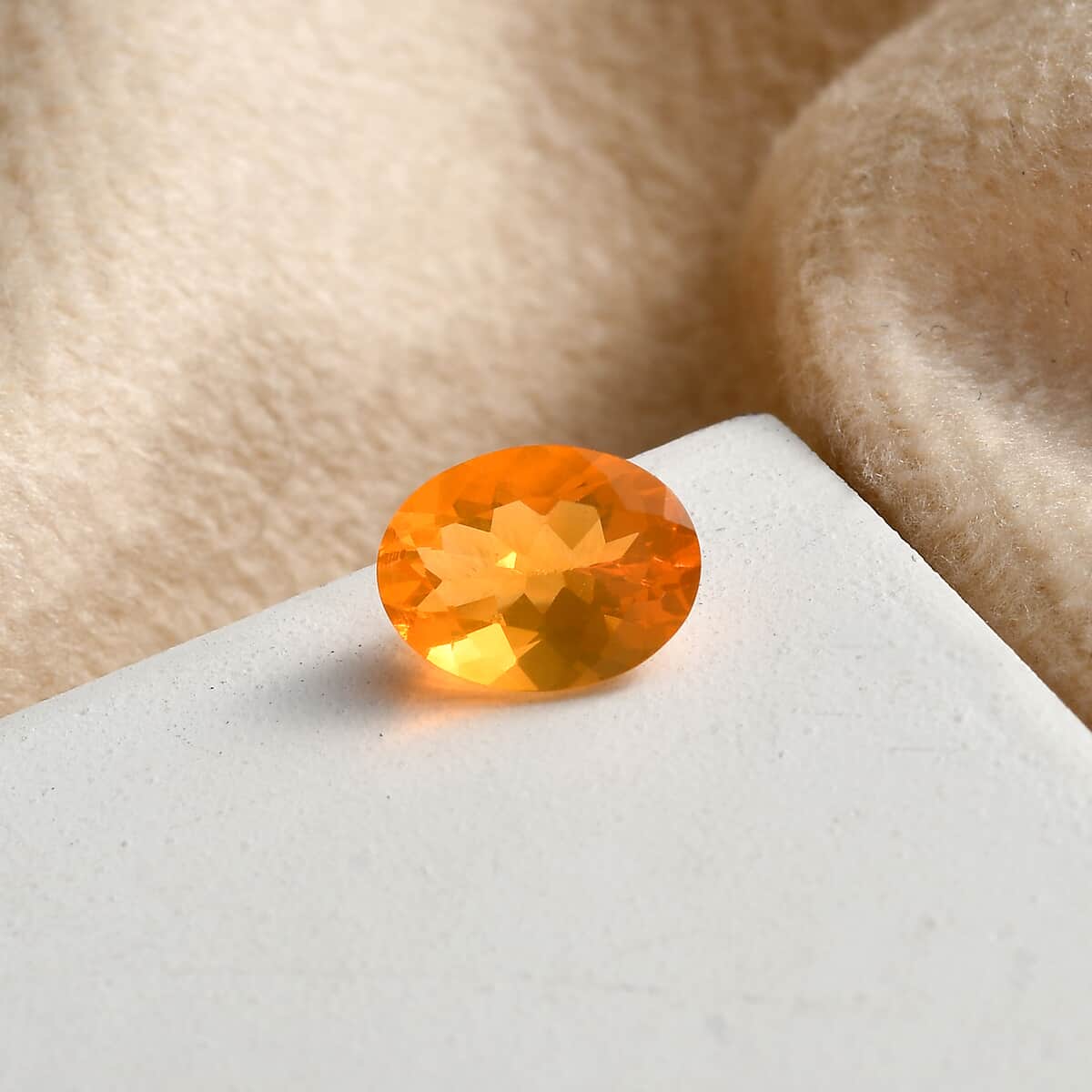 Fire Opal (Ovl 8x6mm) 0.70 ctw Loose Gemstone image number 1