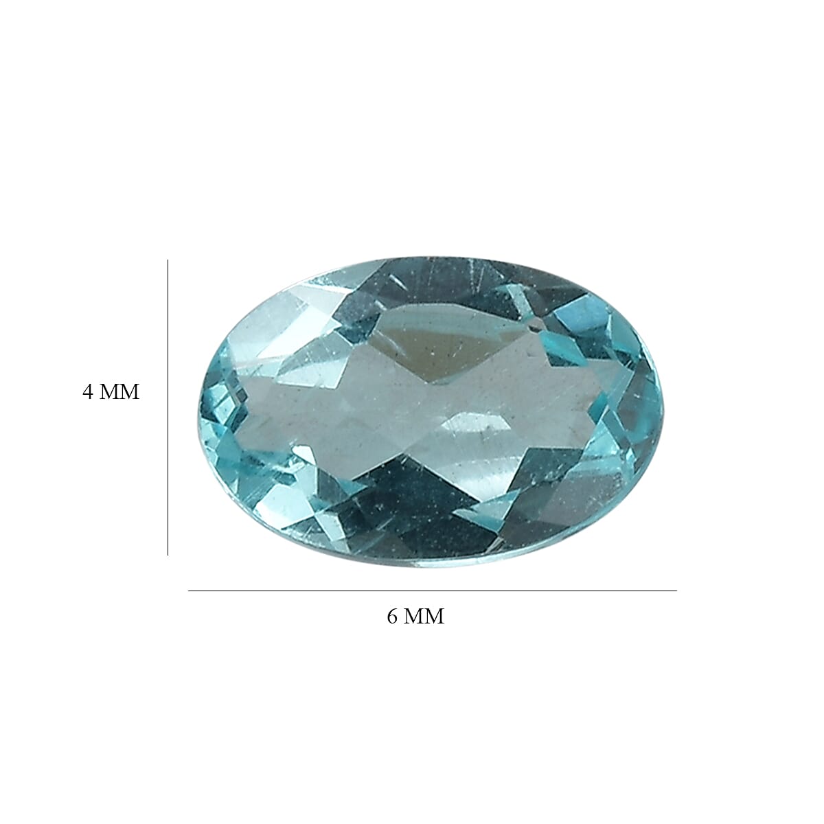 Green Apatite Set of 2 (Ovl 6x4 mm) 0.89 ctw Loose Gemstone