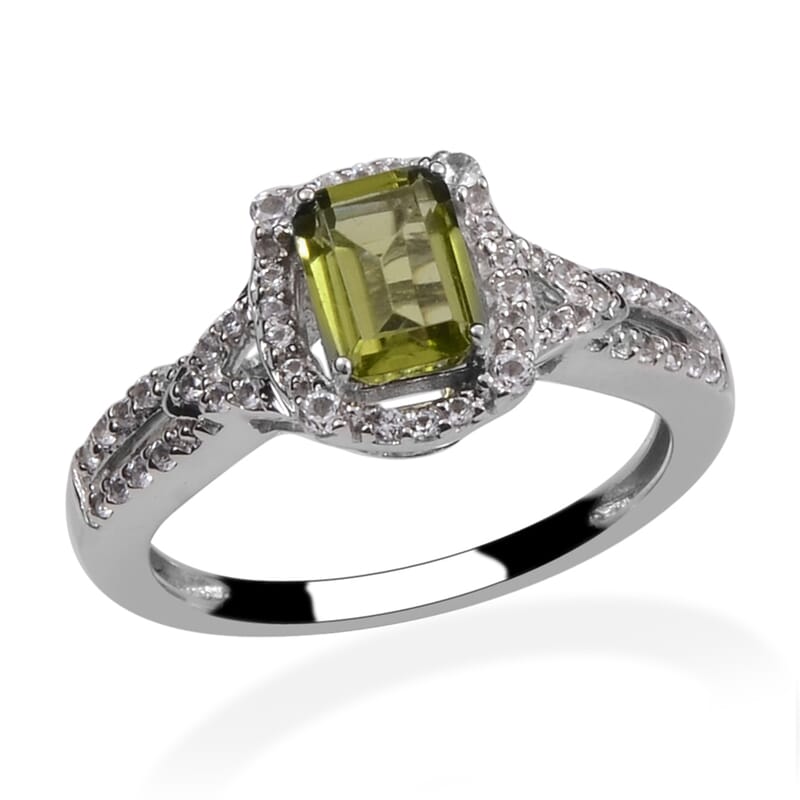 Lab Created Ruby and Lab Created White Sapphire Ring in Sterling Silver (Size 7.0)