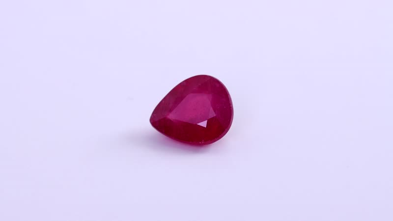 Niassa Ruby (FF) (Pear 11x9 mm) 3.22 ctw Loose Gemstone