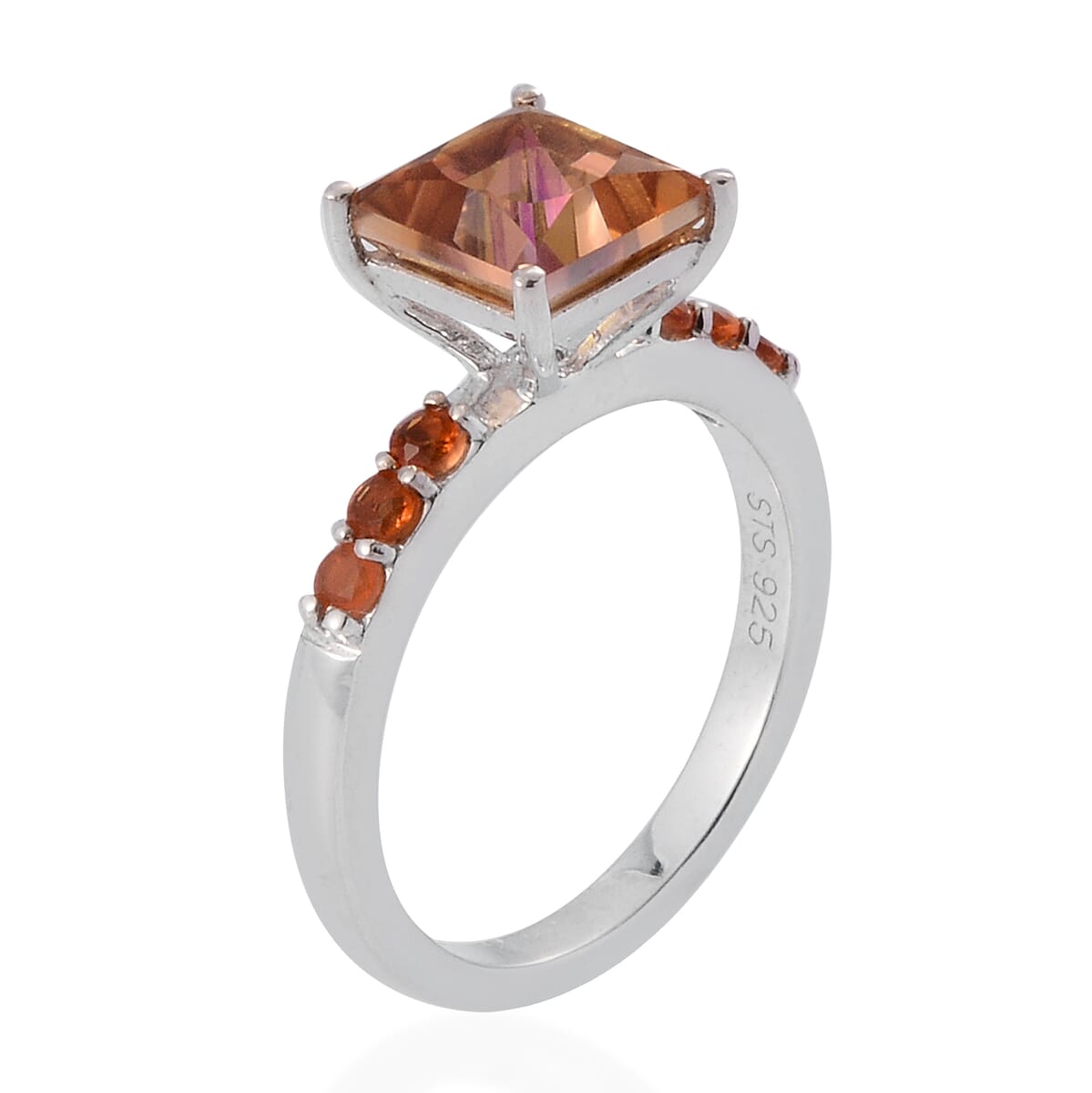 Twilight and Jalisco Fire Opal Ring in Platinum Over Sterling Silver (Size 9.0) 1.88 ctw image number 1