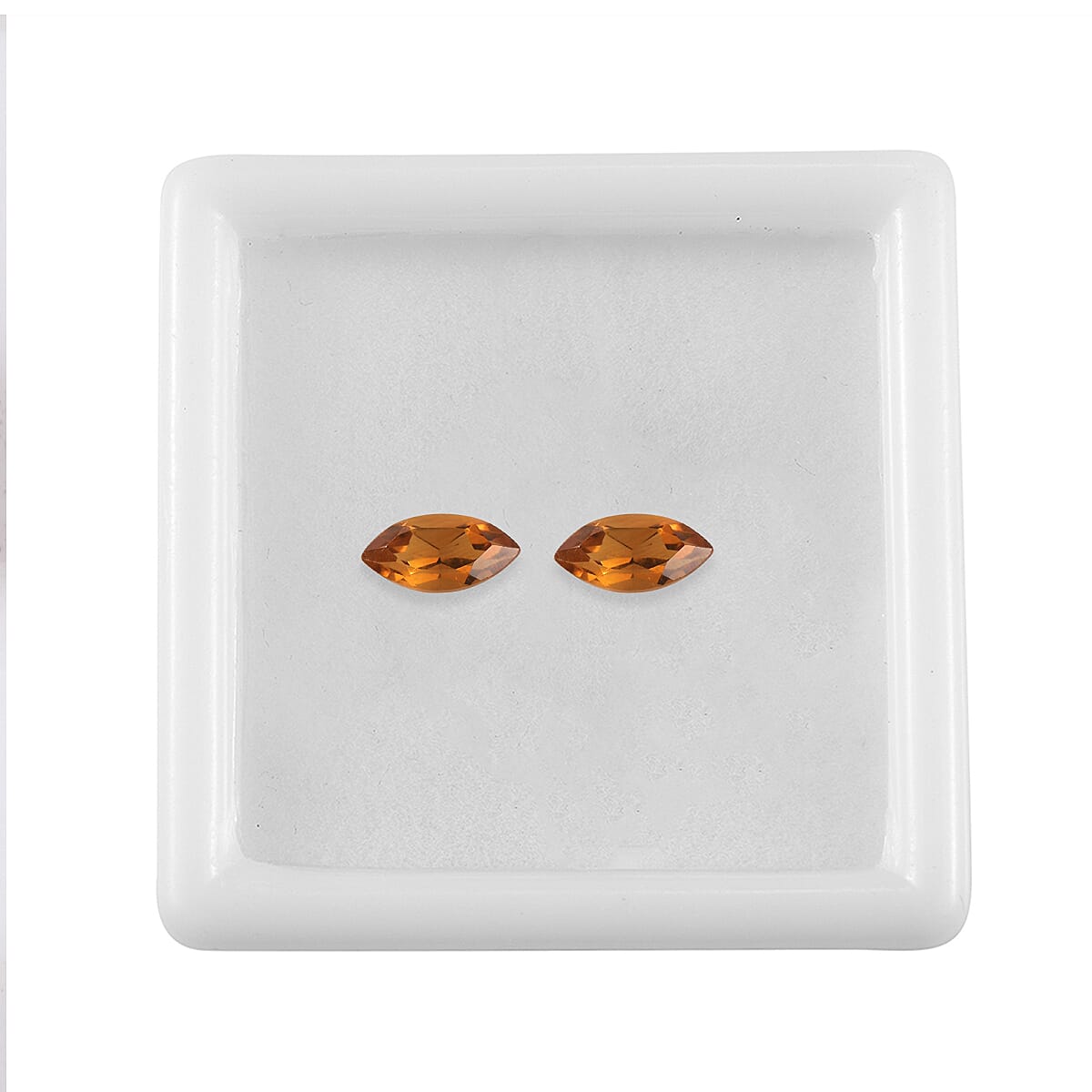 Santa Ana Madeira Citrine Set of 2 (Mrq 8x4 mm) 0.97 ctw Loose Gemstone