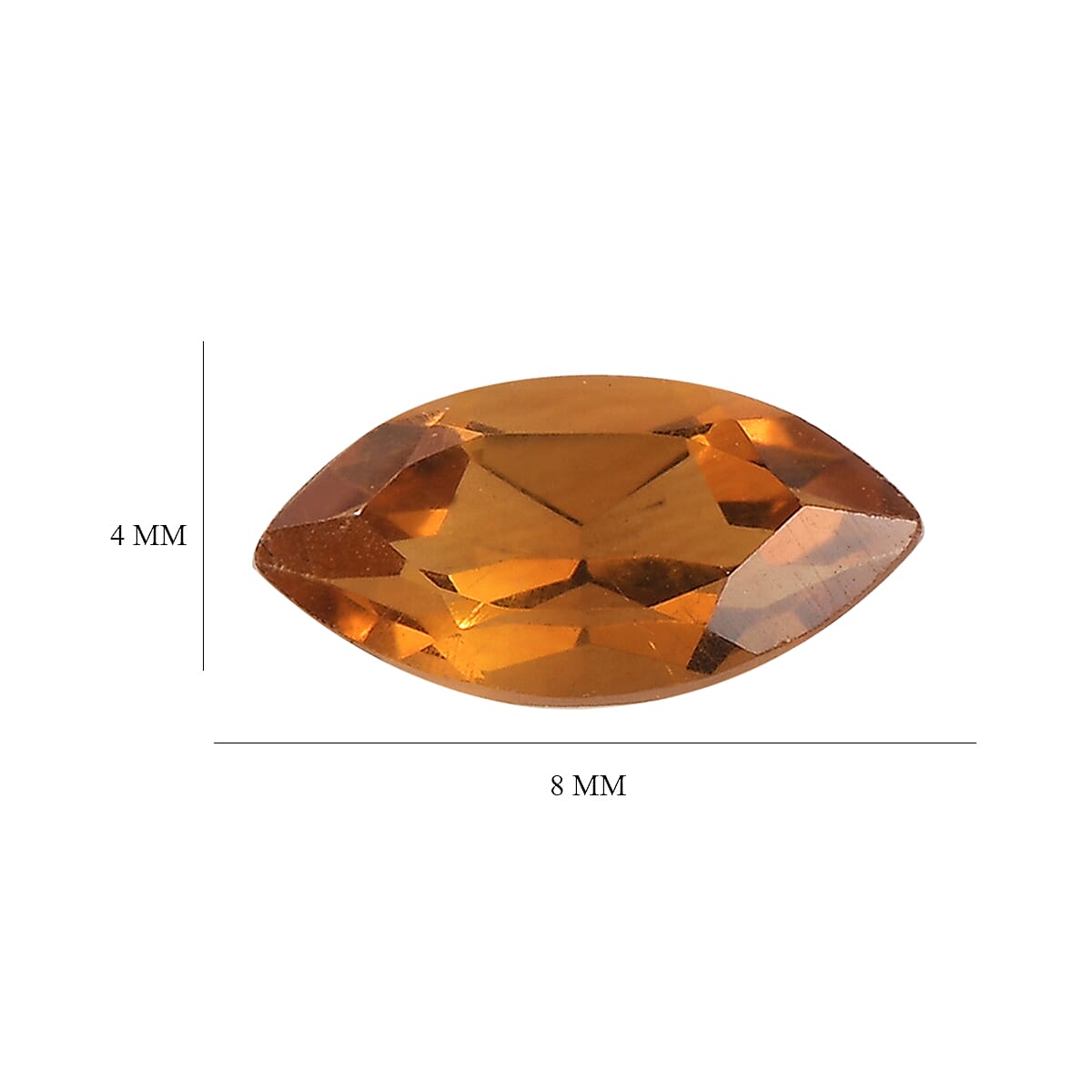 Santa Ana Madeira Citrine Set of 2 (Mrq 8x4 mm) 0.97 ctw Loose Gemstone