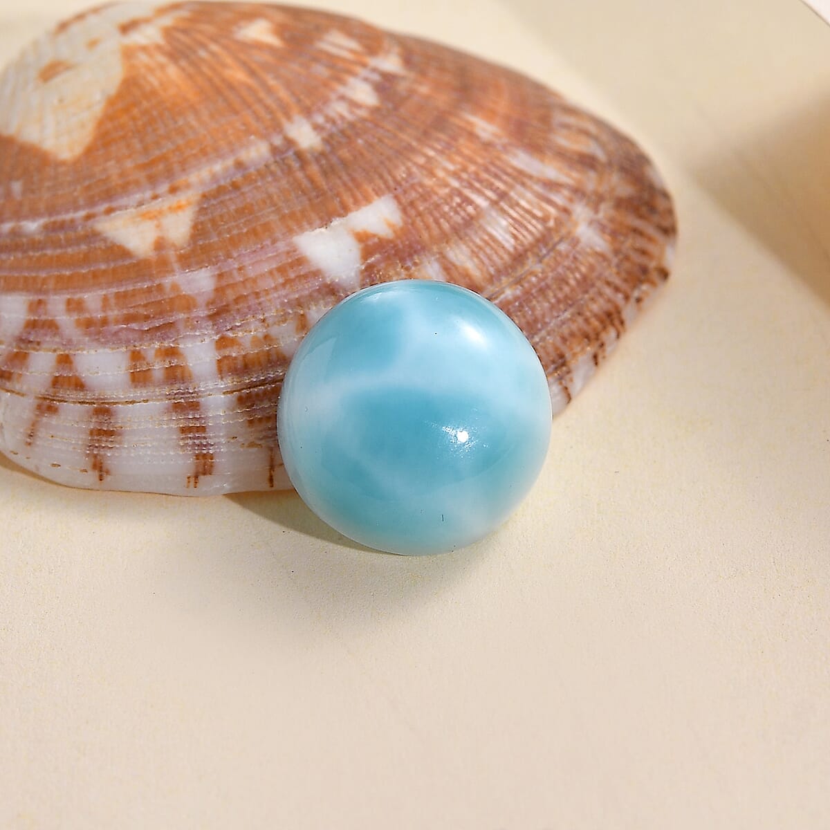 AA Larimar (Rnd 11 mm) 4.32 ctw Loose gemstone image number 1