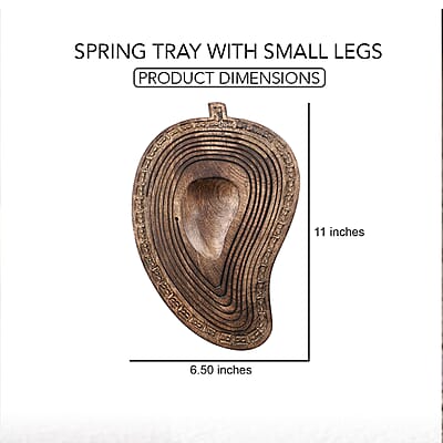 Hand carved Mango Wood Spring Tray