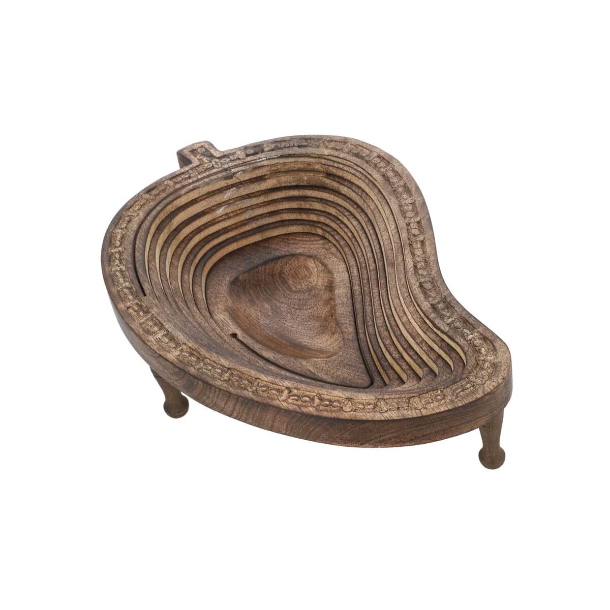 Hand carved Mango Wood Spring Tray image number 4