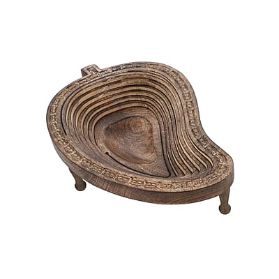 Hand carved Mango Wood Spring Tray