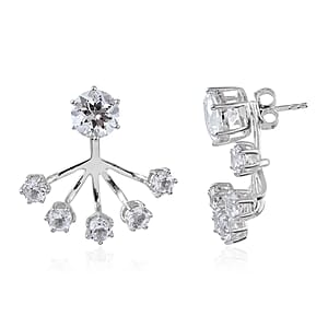 White Topaz 5.80 ctw Earrings in Sterling Silver