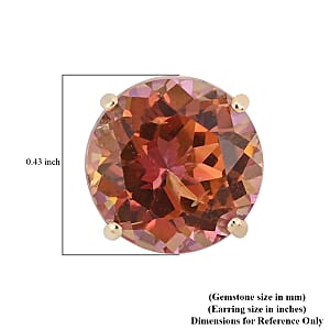 Twilight Topaz 4.25 ctw Earrings in 14K Yellow Gold