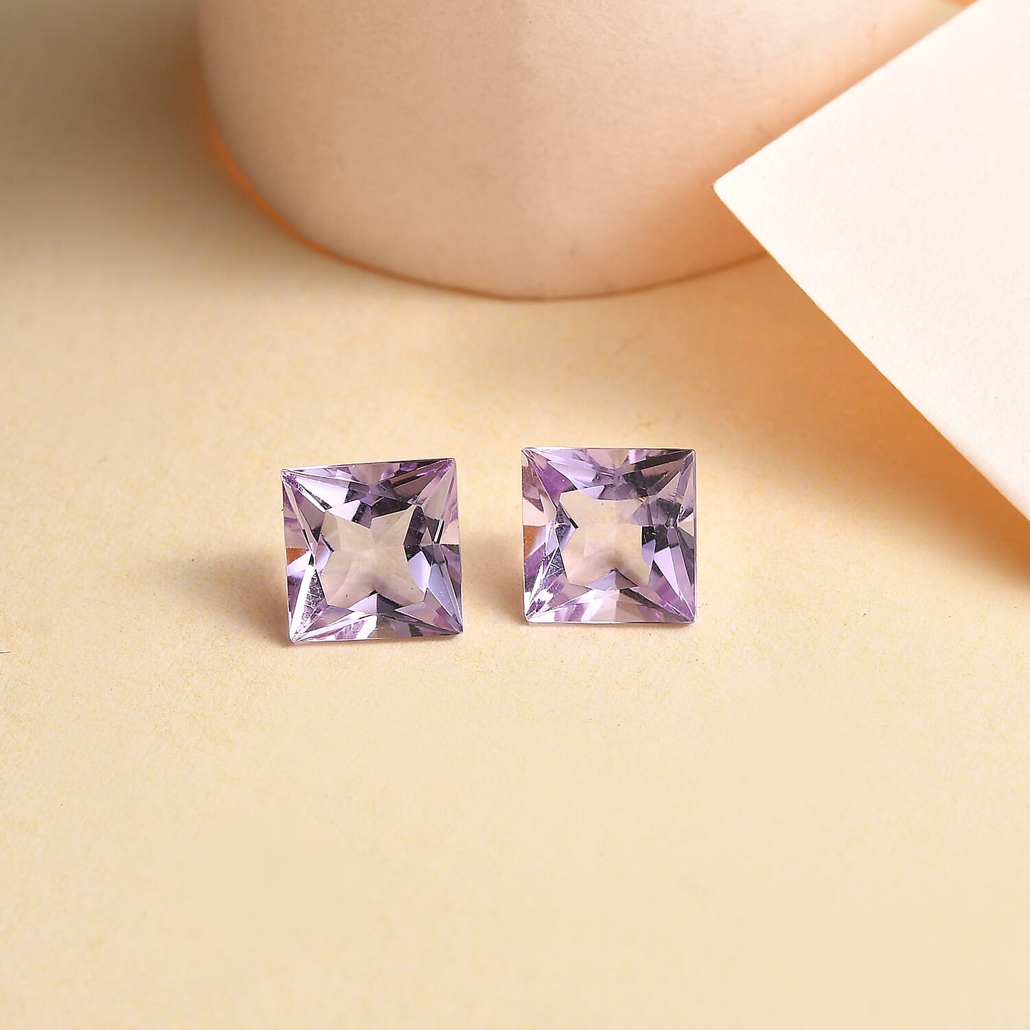 Princess Cut Rose De France Amethyst (Sqr 7 mm) 2.82 ctw Loose Gemstone