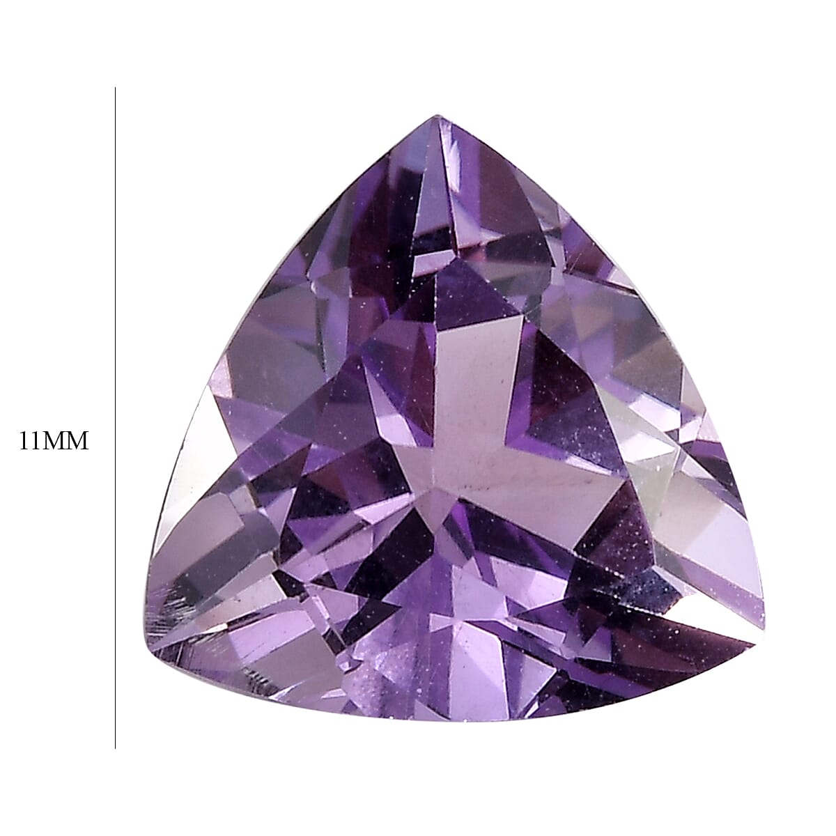 Rose De France Amethyst Set of 2 (Trl 11 mm) 7.23 ctw Loose Gemstone
